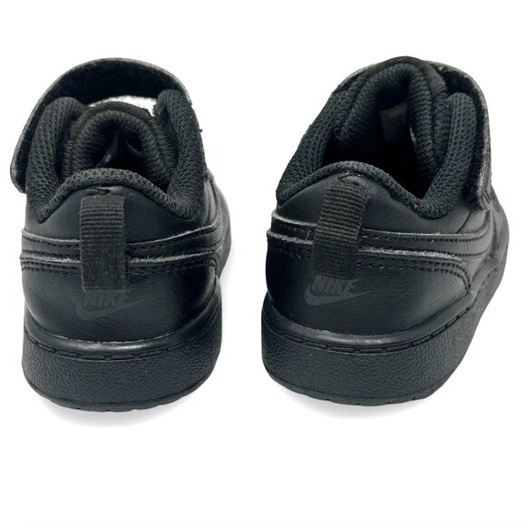 NIKE Court Borough Low 2 | Toddler 6C [BQ5453-001] Triple Black - Picture 6 of 8